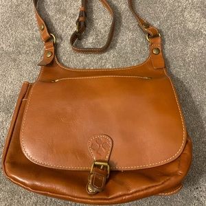 Patricia Nash London Smooth Leather Saddle Bag